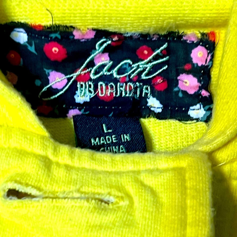 Jack by BB Dakota Yellow Coatigan with Hood - Picture 3 of 5